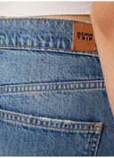 AIDAN Süper Wide Leg Fit Vintage Orta İndigo Kadın Jean Pantolon