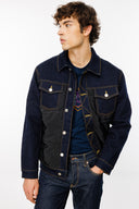 Slim Fit Kapitone Denim Garnili Erkek Jean Mont