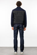 Slim Fit Kapitone Denim Garnili Erkek Jean Mont
