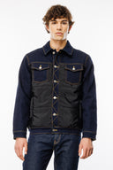 Slim Fit Kapitone Denim Garnili Erkek Jean Mont