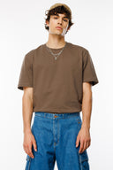 Rahat Fit Basic Kahverengi Erkek T-Shirt