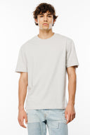 Rahat Fit Basic Açık Gri Erkek T-Shirt
