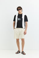 Regular Fit Extra Baskılı Siyah Erkek T-Shirt