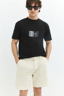 Relaxed Fit Krem Erkek Şort