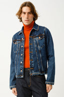 ANDY Trucker Regular Fit Koyu İndigo Erkek Jean Ceket