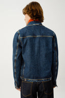 ANDY Trucker Regular Fit Koyu İndigo Erkek Jean Ceket