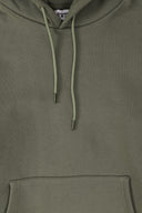 Regular Fit Basic Haki Erkek Hoodie / Sweatshirt