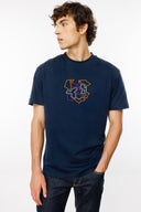 Regular Fit Nakışlı Beyaz Erkek T-Shirt