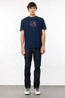 Regular Fit Nakışlı Beyaz Erkek T-Shirt