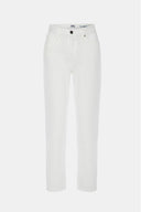 KELLY Mom Fit Beyaz Kadın Jean Pantolon