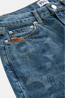 MINA Bootcut Crop Fit Çiçek Kadın Jean Pantolon