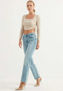 ROSIE Bootcut Fit Açık İndigo Kadın Jean Pantolon