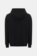 Rahat / Relaxed Fit Fermuarlı Siyah Erkek Hoodie / Sweatshirt