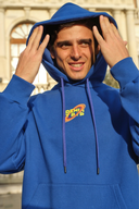 Oversize Fit Baskılı Lacivert Erkek Hoodie / Sweatshirt