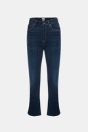 GINA Skinny Flare Crop Fit Koyu İndigo Kadın Jean Pantolon