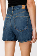 DEBORAH Straight Fit Orta İndigo Kadın Jean Şort