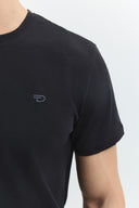 Regular Fit Siyah Erkek T-Shirt