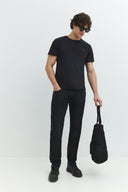 Regular Fit Siyah Erkek T-Shirt