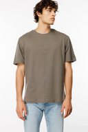 Relaxed Fit Basic Taupe Erkek T-Shirt
