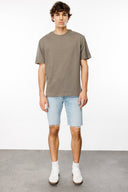 Relaxed Fit Basic Taupe Erkek T-Shirt