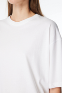 Oversize Fit Kadın Beyaz T-Shirt