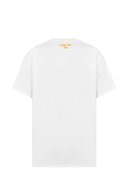 Relaxed Fit Ekru Kadın Baskılı Kadın T-Shirt