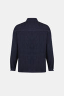 Regular Fit Worker Stil Rinse Koyu İndigo Erkek Jean Ceket