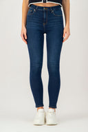 NELLY Skinny Fit Orta İndigo Kadın Jean Pantolon