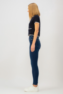 NELLY Skinny Fit Orta İndigo Kadın Jean Pantolon