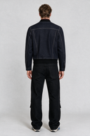 LEON Regular Fit Kapitone Siyah Erkek Jean Pantolon