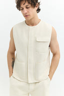 Regular Fit Krem Erkek Yelek