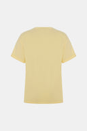 Regular Fit Basic Sarı Kadın T-Shirt