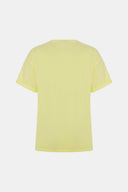 Regular Fit Basic Sarı Kadın T-Shirt