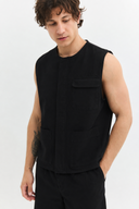 Utility Regular Fit Siyah Erkek Yelek