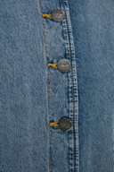 Fitted Slim Fit Açık İndigo Kadın Jean Yelek