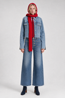 Straight Ankle Fit Orta İndigo Kadın Jean Pantolon