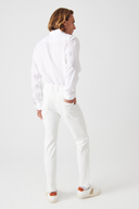 TIM Slim Tapered Fit Beyaz Erkek Jean Pantolon