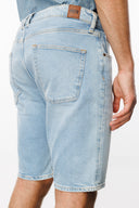 Straight Fit Açık İndigo Erkek Şort