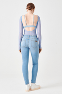 NELLY Skinny Fit Baby Blue Açık İndigo Kadın Jean Pantolon