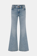 Twisted Flare Fit Açık İndigo Kadın Jean Pantolon