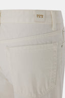 Relaxed Straight Fit Beyaz Kadın Jean Pantolon