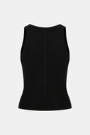 Regular Fit Siyah Askılı Kadın Top