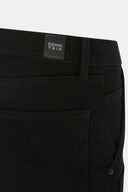 LEON Regular Fit Kapitone Siyah Erkek Jean Pantolon