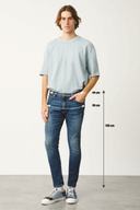 ALBERT Skinny Fit Koyu İndigo Erkek Jean Pantolon