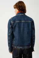 ANDY Trucker Regular Fit Koyu İndigo Erkek Jean Ceket