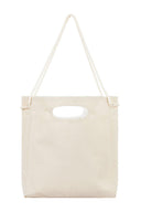 Askılı Ekru Totebag Kol/El Kanvas Çanta
