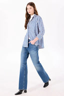Bootcut Straight Fit Vintage Orta İndigo Kadın Jean Pantolon