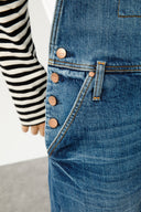 CONROY Regular Tapered Fit Orta İndigo Erkek Jean Salopet Tulum