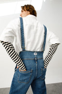 CONROY Regular Tapered Fit Orta İndigo Erkek Jean Salopet Tulum