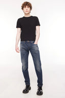 CORK Regular Slim Fit Gri - Mavi Erkek Jean Pantolon
